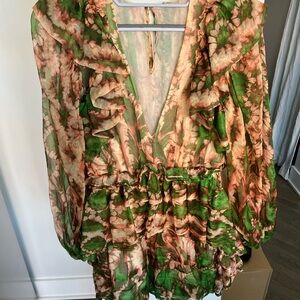 Ulla Johnson Adelaide Puff-Sleeve Silk

Organza Mini Dress size